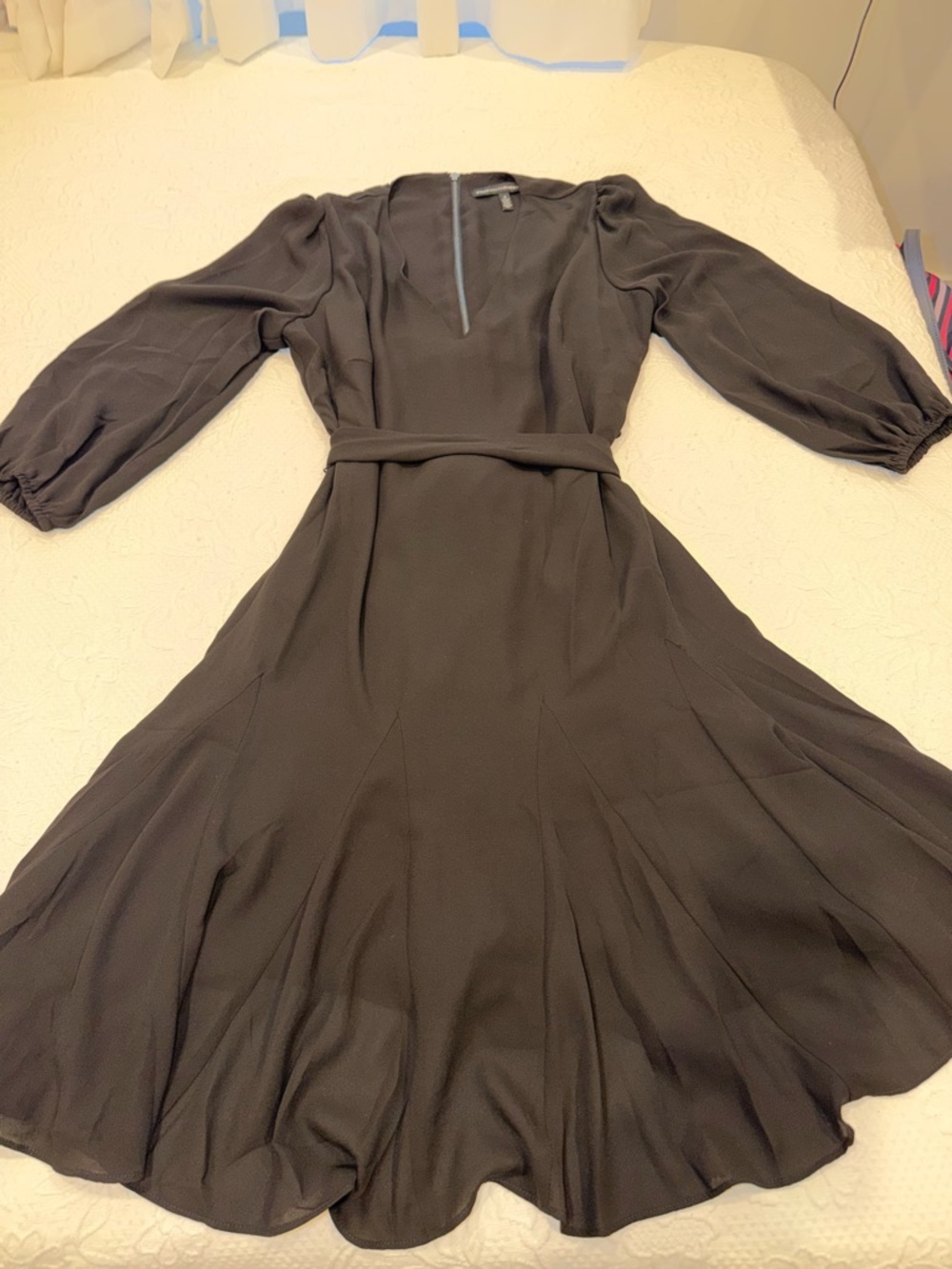 White House Black Market Black V-Neck Dress